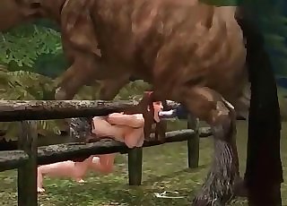 Hatch raped by a hardcore 3D horse