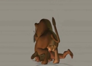 Lion porn movie with that beast banging hard