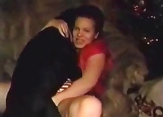 Dirty bestiality with a nice black mutt