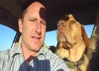 Dude makes out with his dog cuz he's a degen